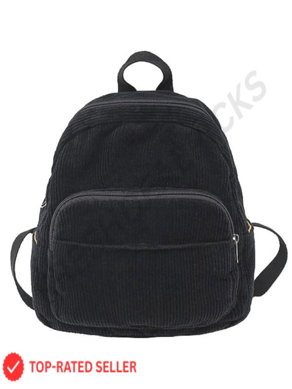 Vintage Mini Corduroy Backpack Purse for Women, Cute Casual Daypack, Adjustable